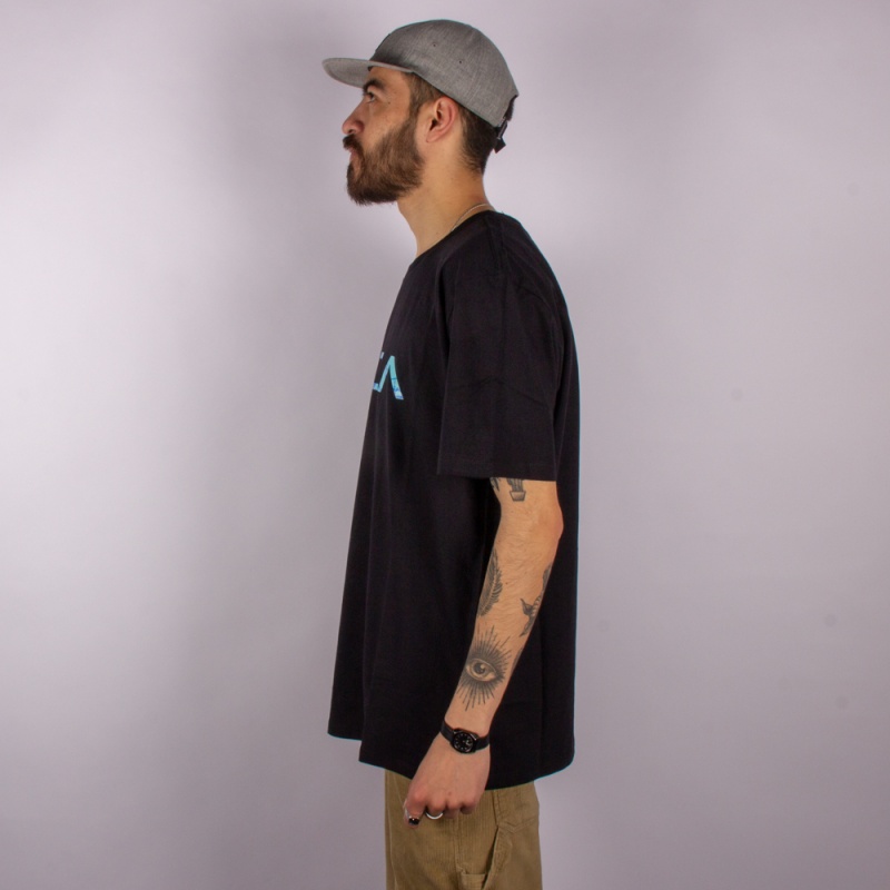 Camiseta RVCA Big Fills Preto